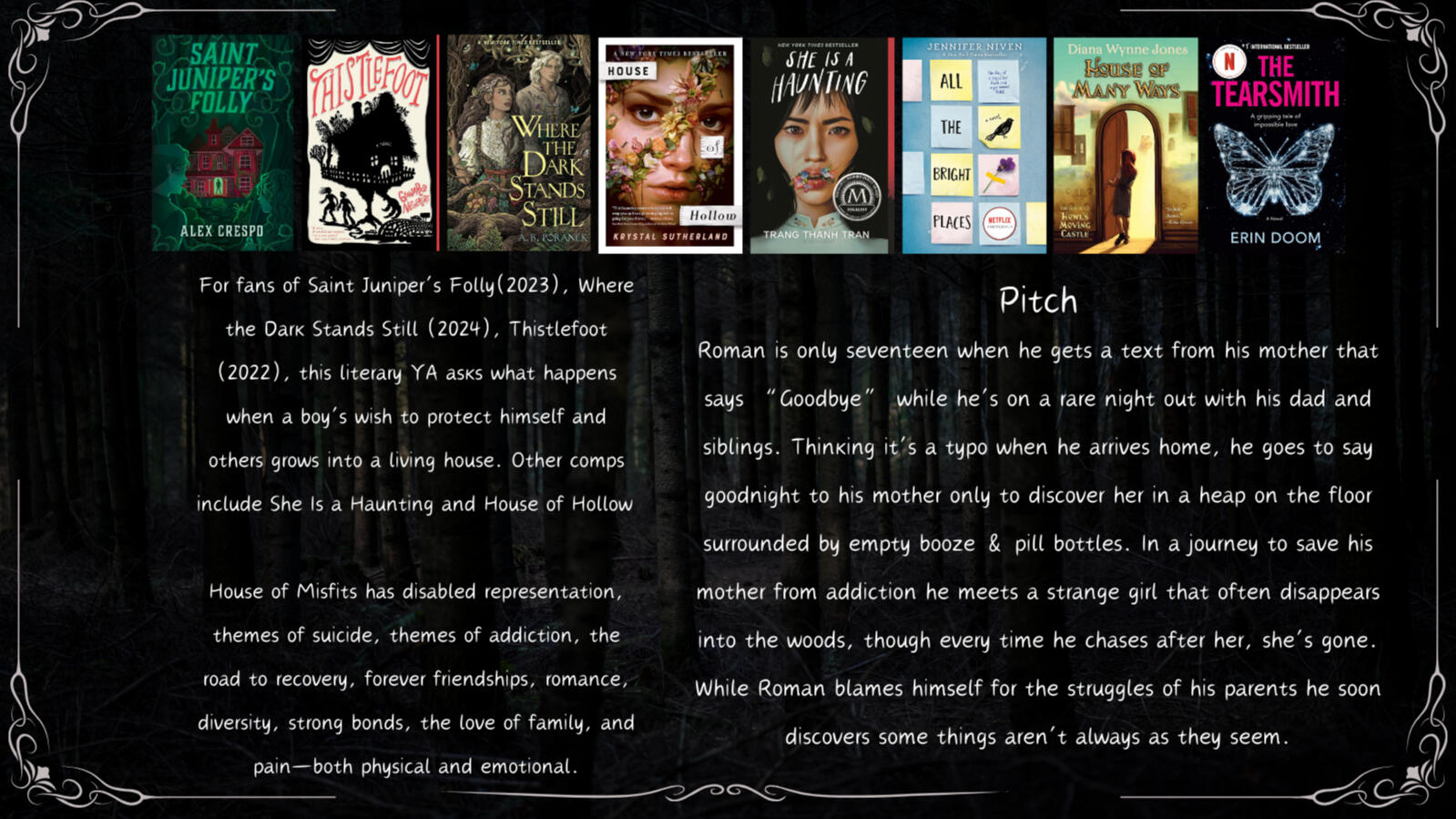 Pitch the pitch for the story